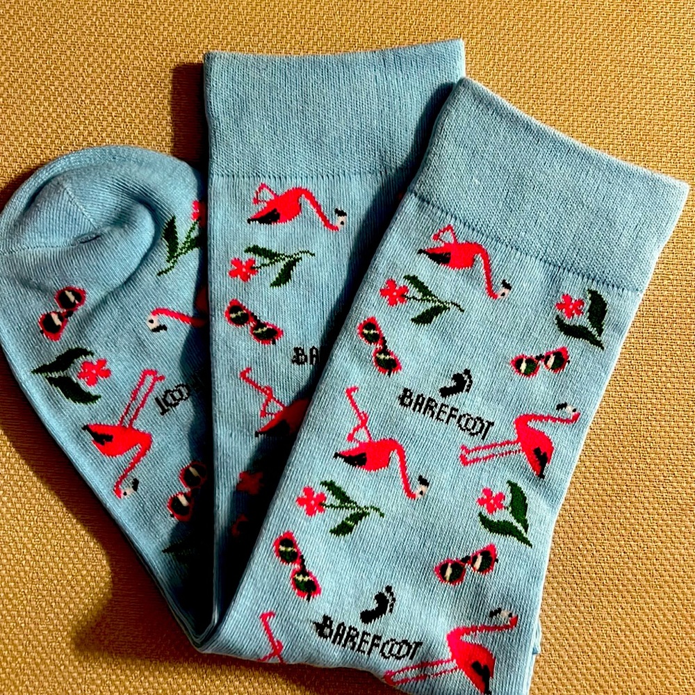 Barefoot Flamingo sock